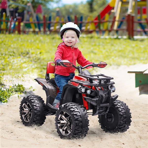 Aosom Red 12V Kids Ride-on Four Wheeler ATV