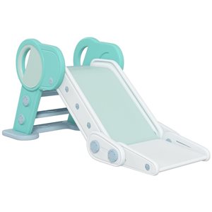 Module de jeu pour enfant avec glissade de Qaba, turquoise