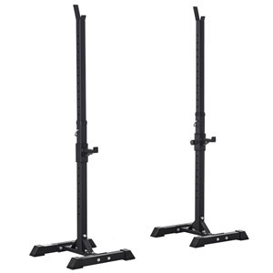 Support de squart réglable et portable par Soozier, noir