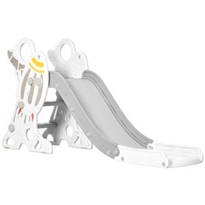 Qaba Toddler Grey Indoor Slide Indoor Playset