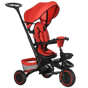 Tricycle pour enfant 6-en-1 par HomCom, rouge