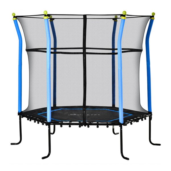 Mini trampoline pour enfants par Soozier, 63 po, bleu