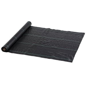 Couvre-parterre Outsunny, 3 x 164 pi, 2 oz, noir