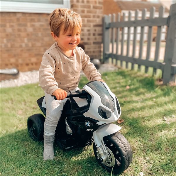 Aosom Black 6V 3 Wheels Battery Powered Toddler Motorcycle with Headlight and  Music