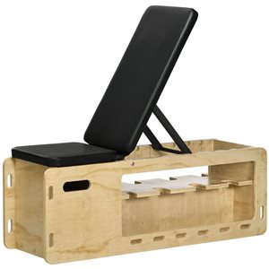 Banc de musculation réglable avec support par Soozier, naturel