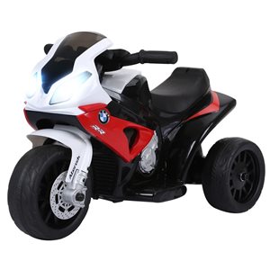 Aosom Red 6V 3 Wheels Battery Powered Toddler Motorcycle with Headlight and  Music