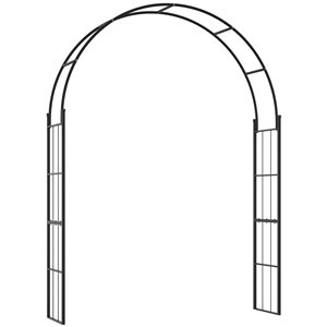 Outsunny 7-ft  Metal Wedding Garden Arch Arbor Trellis for Vines