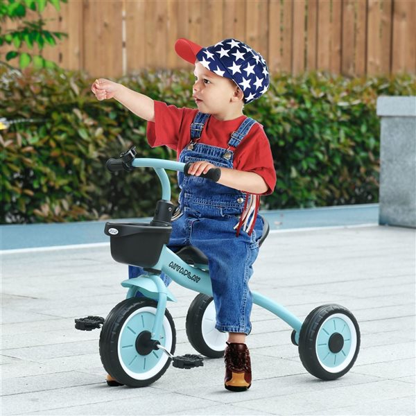 Tricycle pour enfant par Qaba, bleu