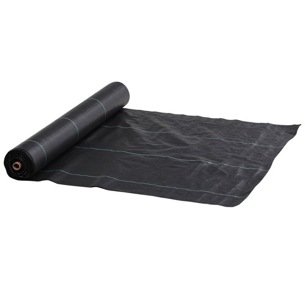 Outsunny 6.5-ft x 164-ft 2-oz Polypropylene Weed Barrier Fabric 845 ...