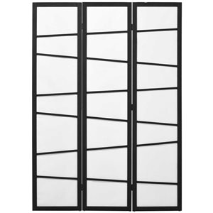 HomCom 47.2-in x 66.9-in 3-panel Room Divider Folding Privacy Screen