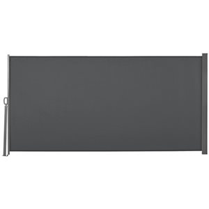 Outsunny 118-in x 63-in Retractable Grey Side Awning