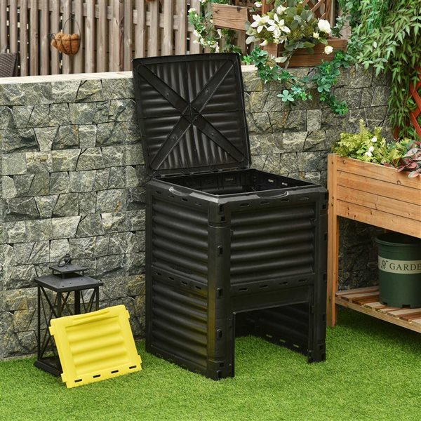 Outsunny Large Garden Compost Container Bin