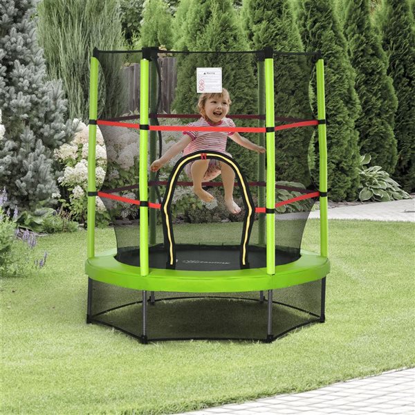 Mini trampoline pour enfants par Soozier, 55 po, vert