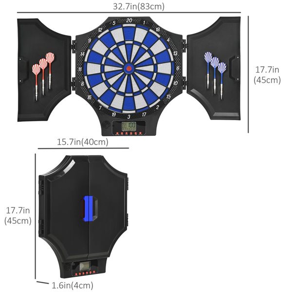 Jeux de fléchettes électronique avec 31 jeux par Soozier