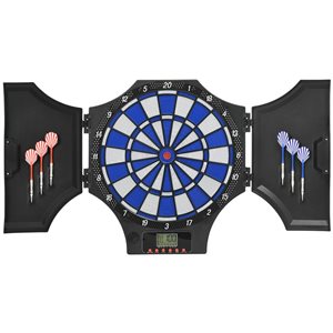 Soozier Electronic 31 Games Dart Board Cabinet Set