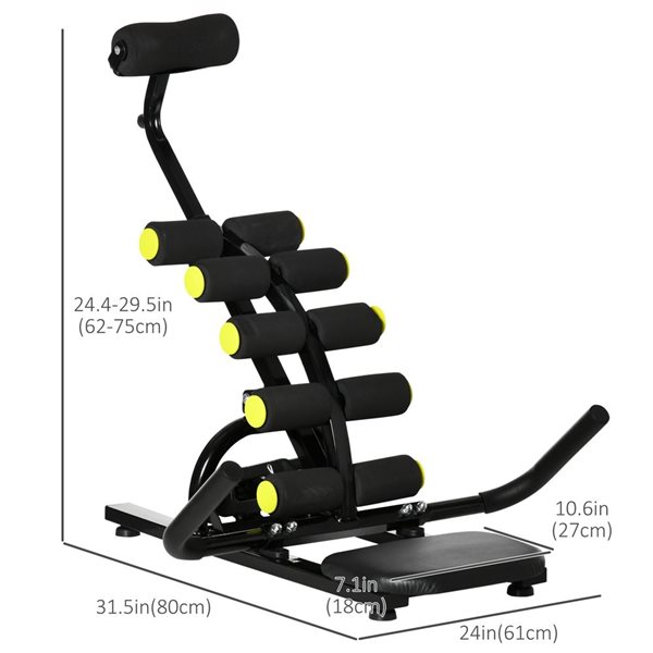 Soozier Core & Abdominal Trainers with Height Adjustable Inversion