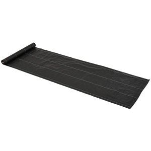 Couvre-parterre Outsunny, 3 x 164 pi, 3,5 oz, noir