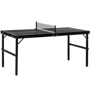 Table de ping-pong pliante par Soozier, format moyen, extérieur