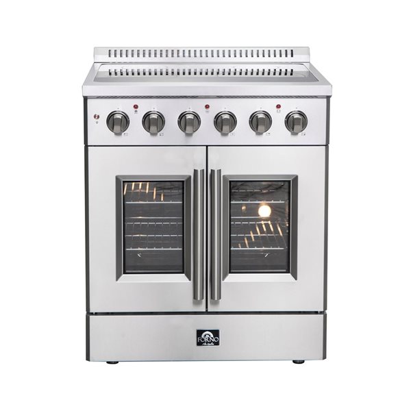 Cuisinière électrique à porte française Galiano par Forno autoportantede 30 po