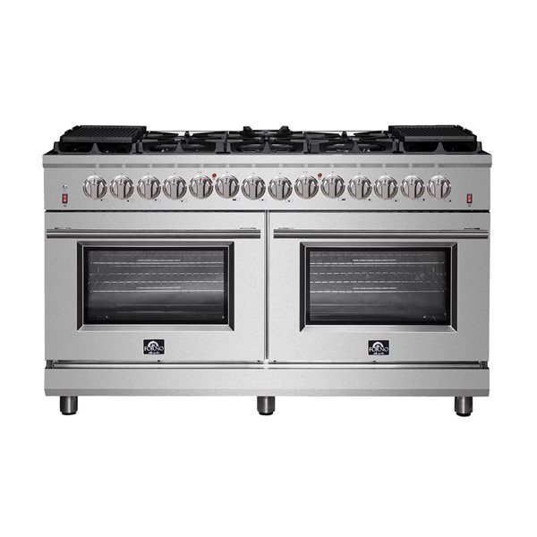 Cuisinière bi-énergie Massimo par Forno autoportante 60 po