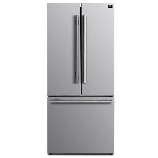 Forno Gallipolli 17.5 Cu.Ft. 30-in French Door Refrigerator with Ice Maker