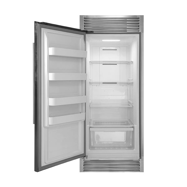 Forno Rizzuto 13.8 Cu.Ft. 28" Left Hinge Refrigerator/Freezer with Decorative Grill