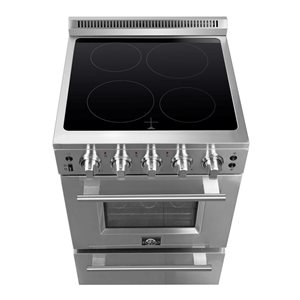 Cuisinière électrique autoportante Loiano par Forno de 24 po