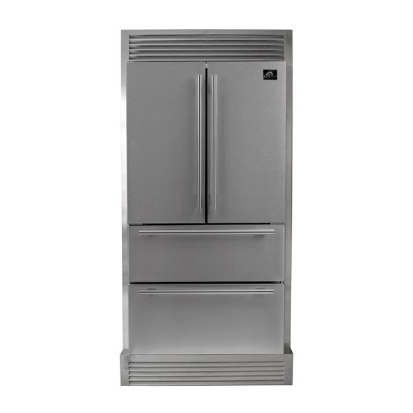 Forno Moena 19.2 Cu.Ft. 36-in Built-in French Door Refrigerator