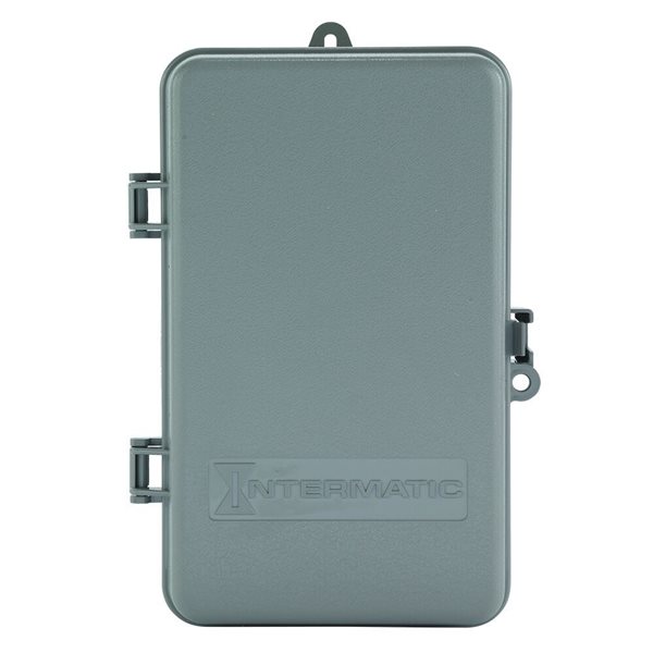 Intermatic 24-Hour Mechanical Time Switch, 120 VAC, 60Hz, SPST, Indoor/Outdoor Plastic Enclosure