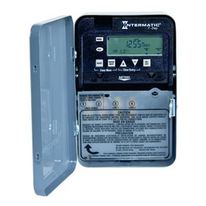 Intermatic 7-Day 1-Circuit Electronic Control, 120-277 VAC, SPST, Indoor Metal Enclosure