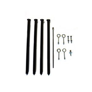 Piquets d'ancrage en acier de Gazebo Penguin pour abri d'auto, 4/pqt