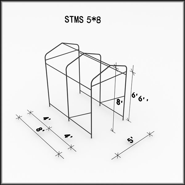 Abri utilitaire d'extérieur de Gazebo Penguin en polyéthylène tissé blanc  5x 8 pi