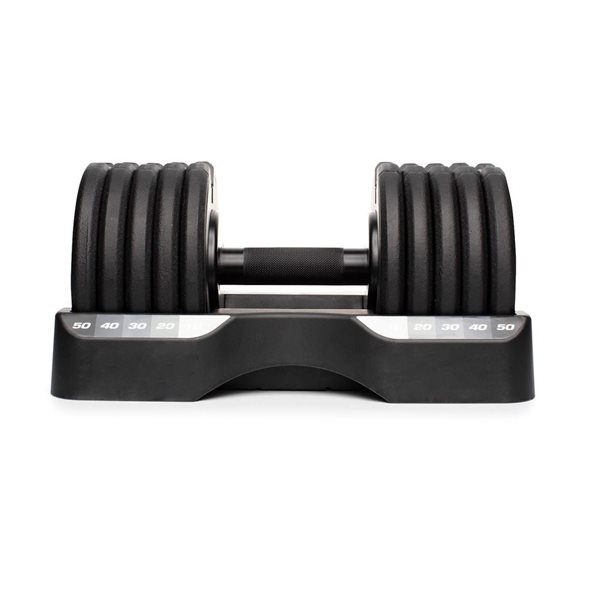 ProForm Rapid Strike 50 Lb Black Steel Adjustable Dumbbell Set PAMSDB20C RONA