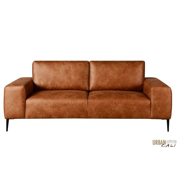 Urban Cali Fresno 84-in Rustic Light Brown Sofa