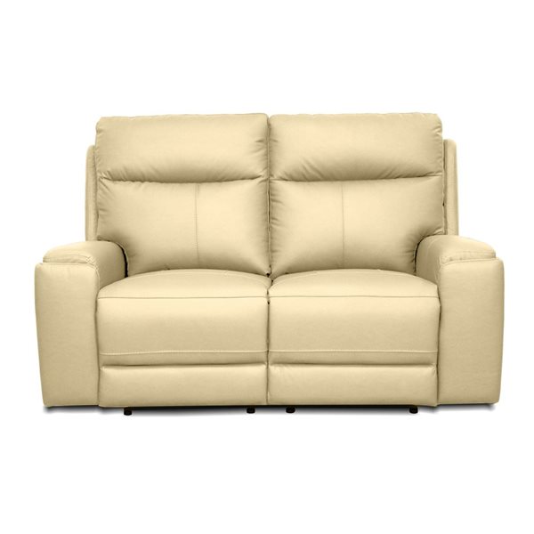 Levoluxe Arlo 64.2-in Light Taupe Power Reclining Loveseat w/ Power Headrest