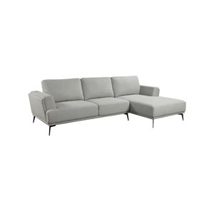 Urban Cali Newport Nela Light Gray Adjustable Deep Seating Sectional Sofa