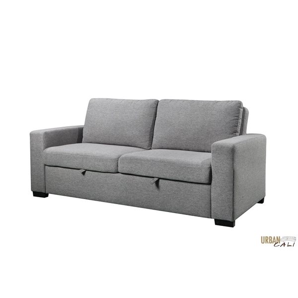 Urban Cali Eureka 79.5-in Solis Gray Sleeper Sofa Bed