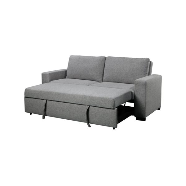 Urban Cali Eureka 79.5-in Solis Gray Sleeper Sofa Bed