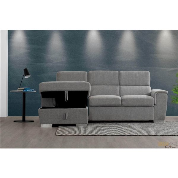 Urban Cali Bel Air Thora Stone Modular Sectional Sofa w/ Storage