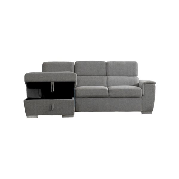 Urban Cali Bel Air Thora Stone Modular Sectional Sofa w/ Storage