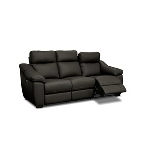 Levoluxe Maverick 86.2-in Dark Chocolate Power Reclining Sofa w/ Power Headrest