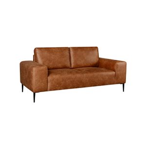 Urban Cali Fresno 68-in Rustic Light Brown Loveseat