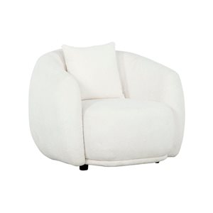 True Contemporary Archibold 40-in Wolly Ivory Living Room Chair