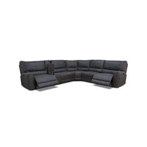 Levoluxe Atlas Kori Piompo Corner Sectional Sofa w/ Console and Power Recliners