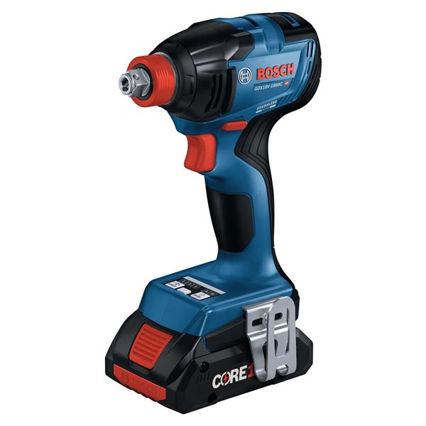 Bosch 18V Tool Combo with 1/4-in Drill Chuck Impact Driver/Wrench and 1/2-in Hammer Drill/Driver and 2 Batteries