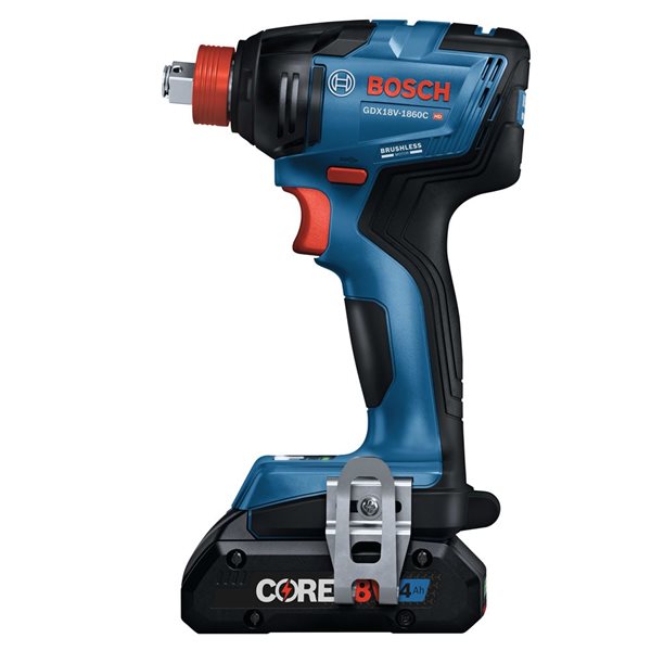 Bosch 18V Tool Combo with 1/4-in Drill Chuck Impact Driver/Wrench and 1/2-in Hammer Drill/Driver and 2 Batteries