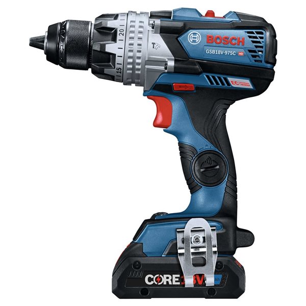 Bosch 18V Tool Combo with 1/4-in Drill Chuck Impact Driver/Wrench and 1/2-in Hammer Drill/Driver and 2 Batteries