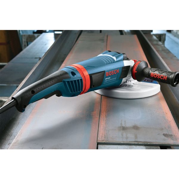 Bosch 15 A 7 in Large Angle Grinder with Lock on Trigger Switch 8500 RPM