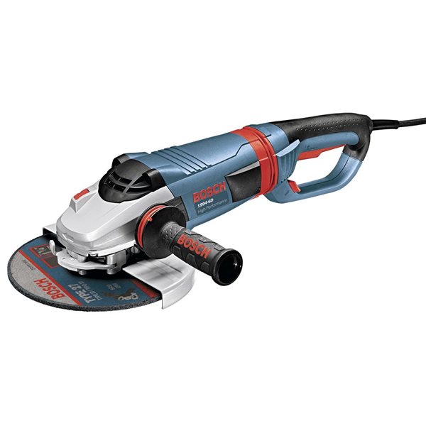 Bosch 15 A 9 in Large Angle Grinder with No Lock on Trigger Switch 6500 RPM