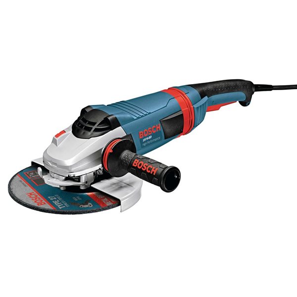 Bosch 15 A 7 in Large Angle Grinder with No Lock on Trigger Switch 8500 RPM